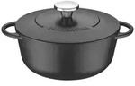 Tramontina Br&auml;ter Trento, Schwarz, Metall, 4 L, rund, 16.3 cm,