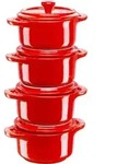 Staub Topf, Rot, Keramik, Kochen, T&ouml;pfe, Kocht&ouml;pfe