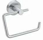 Tesa Toilettenpapierhalter Moon, Edelstahl, Metall, 14x10x5 cm, Badezimmer, WC