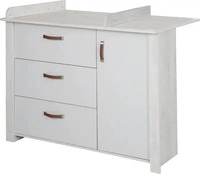 Roba WICKELKOMMODE Grau 126x98.5x75 cm