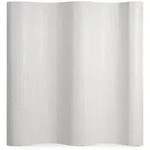 Homestyle4u Paravent, Wei&szlig;, Naturmaterialien, Bambus, 250x195x0.3 cm, Wohnzimmer,