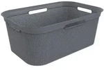 Rotho W&auml;schekorb Brisen, Anthrazit, Kunststoff, 41 L, 39.6x23.2x59.6 cm,...