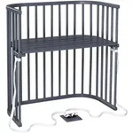 Babybay BEISTELLBETT Grau, Schiefer 54x96x96.5 cm
