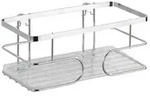 Wenko Duschregal, Edelstahl, Metall, eckig, 24x10x13.5 cm, Badaccessoires,
