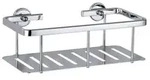 Tesa Duschablage Aluxx Chrome, Chrom, Metall, eckig, 25x12.5x9.2 cm, Badaccessoires,