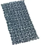 Wenko Badewanneneinlage, Anthrazit, Kunststoff, 36x71 cm, rutschfest, Befestigung mit