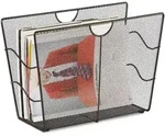 Relaxdays Zeitungsst&auml;nder, Schwarz, Metall, 39x27x17 cm, Ordnen & Aufbewahren,