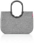 Reisenthel Einkaufskorb Loopshopper L twist silver, Grau, Kunststoff, Textil, 25 L,