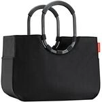 Reisenthel Einkaufstasche Loopshopper L frame black, Schwarz, Kunststoff, Textil, 25