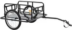 vidaXL Fahrradanh&auml;nger, Schwarz, Metall, Rechteckig, 73x48.5x130 cm, Freizeit, Sport