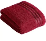 Vossen Badetuch Cult de Luxe, Rot, Textil, Uni, 150x100 cm, ISO 9001, Fkt, Made in