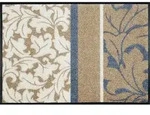 wash+dry FU&szlig;MATTE Sinfonia, Blau, Wei&szlig;, Beige, Textil, orientalisch, rechteckig,