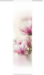 Fl&auml;chenvorhang, Rosa, Textil, Floral, 60x245 cm, mit Beschwerungsstab, Paneelwagen,