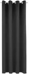 Fertigvorhang, Schwarz, Textil, Uni, 140x245 cm, Oeko-Tex&reg; Standard 100,