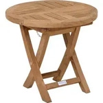 Zebra Gartenbeistelltisch, Edelstahl, Teak, Holz, Metall, Teakholz, massiv,