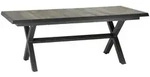 Siena Garden Gartentisch, Anthrazit, Graubraun, Metall, rechteckig, X-Form,