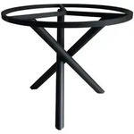 Zebra Gartentischgestell, Graphit, Metall, rund, 90x74x90 cm, Gartenm&ouml;bel,