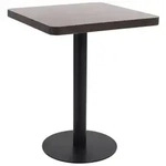 vidaXL Bistrotisch, Braun, Holzwerkstoff, Strukturbuche, Quadratisch,Quadratisch,