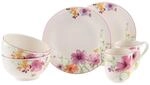 Villeroy & Boch Kombiservice Mariefleur Basic, Mehrfarbig, Keramik, 8-teilig, Floral,