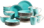 M&auml;ser Kombiservice Lumaca, Blau, Keramik, 30-teilig, 390 ml,700 ml, 60x32x32...