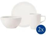 Villeroy & Boch Fr&uuml;hst&uuml;cks-Set, Wei&szlig;, Keramik, 6-teilig, 28x22x38 cm, Essen &
