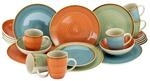 Creatable Kombiservice Country, Mehrfarbig, Keramik, 24-teilig, 300 ml, handbemalt,