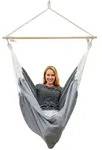 Amanka Xxl-H&auml;ngesessel, Grau, Textil, 130x155x185 cm, Gartenm&ouml;bel, H&auml;ngesessel