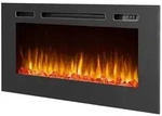 Elektrokamin, Schwarz, Metall, 114x28x62 cm, Fernbedienung, Flammeneffekt separat