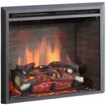 Elektrokamin Balderia Calida 26, Schwarz, Metall, 79x32x72 cm, Fernbedienung,