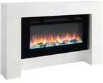 Elektrokamin Balderia Herkules, Wei&szlig;, Metall, Holzwerkstoff, 141x88x21 cm,