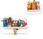 Livetastic Kinderregal, Wei&szlig;, Holzwerkstoff, 2 F&auml;cher, 22x16x5 cm, erweiterbar,
