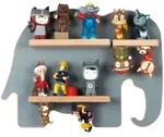 Livetastic Kinderregal, Grau, Holzwerkstoff, 3 F&auml;cher, 33x24x5 cm, erweiterbar,