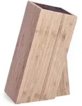 Zeller Present Messerblock, Natur, Holz, Bambus, 16x11x26 cm, ohne Schlitze,...