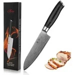 Wakoli Santokumesser, Schwarz, Metall, 30 cm, Kochen, K&uuml;chenmesser, Santokumesser