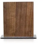 Zayiko Magnet-Messerblock, Nussbaum, Holz, Echtholz, 25x9.9x24.5 cm, Kochen,