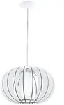 Eglo H&auml;ngeleuchte Stellato, Wei&szlig;, Holz, Metall, Glas, massiv, Kugel,Kugel, 130 cm,