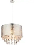 Globo H&auml;ngeleuchte, Metall, Kunststoff, Textil, 140 cm, Lampen & Leuchten,