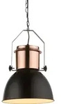 Globo Lighting H&auml;ngeleuchte, Schwarz, Metall, Rund, 27x120x27 cm, Lampen & Leuchten,