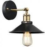 Globo Lighting Wandleuchte, Schwarz, Metall, 22x20x26 cm, Lampen & Leuchten,