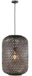 Sch&ouml;ner Wohnen H&auml;ngeleuchte Calla 860474, Schwarz, Holz, Rattan, 250 cm, Lampen &