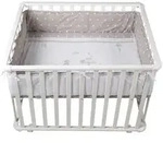 Roba Laufgitter, Wei&szlig;, Holzwerkstoff, Tiere, Rechteckig, 72.5x72x98 cm, Babym&ouml;bel,