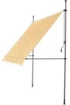 pro.tec Klemmmarkise, Gelb, Wei&szlig;, Textil, Metall, Gestreift, 350x309x120 cm,...