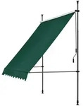 pro.tec Klemmmarkise, Dunkelgr&uuml;n, Textil, Metall, 150x309x120 cm, Sonnen- &