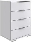 Livetastic Nachtschrank Wimex Easy 36A, Wei&szlig;, Kunststoff, 4 Schublade(n)...