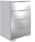 Livetastic Nachtschrank Wimex Easy Plus A, Wei&szlig;, Kunststoff, 4 Schublade(n)