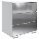 Livetastic Nachtschrank Wimex Easy Plus C, Wei&szlig;, Kunststoff, 3 Schublade(n)