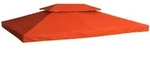 Outsunny Pavillondach,, Rot, Kunststoff, 400x20x300 cm, Sonnen- & Sichtschutz,