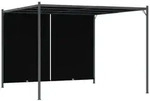 vidaXL Pergola,, Grau, Metall, 300x225x300 cm, Sonnen- & Sichtschutz, Pavillons &