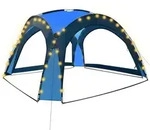 vidaXL Partyzelt, Blau, Textil, 360x230x360 cm, Sonnenschutz & Sichtschutz, Pavillons