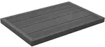 vidaXL Bodenelement, Grau, Holzwerkstoff, Rechteckig, 63x101 cm, Freizeit, Pools und